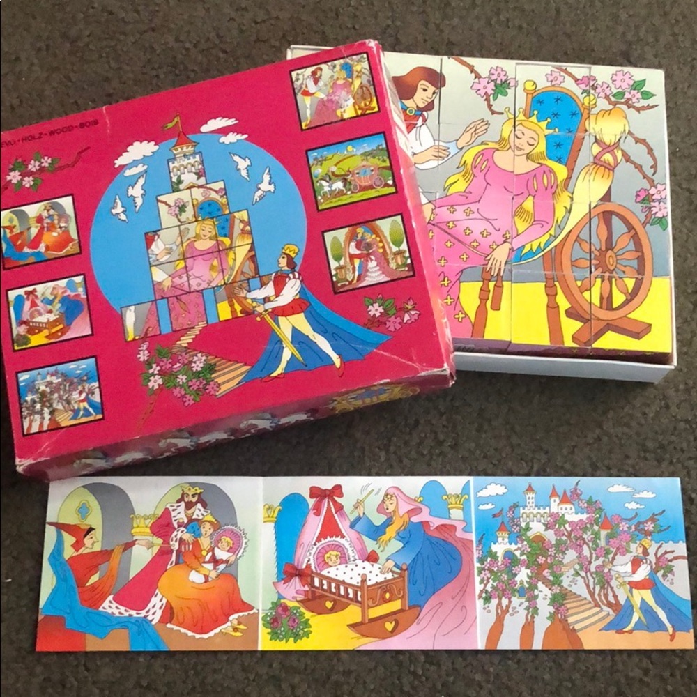 Vintage European Fairytale block puzzle